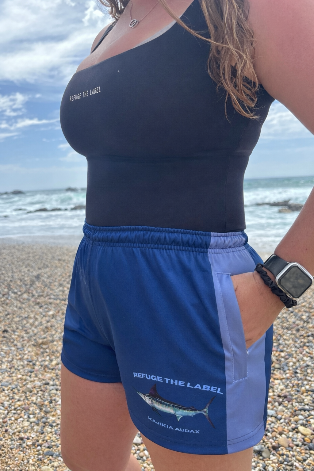 Striped Marlin Footy Shorts