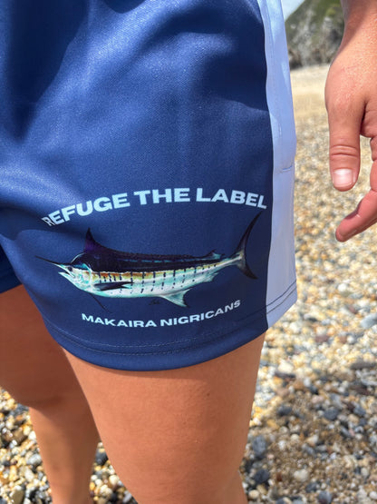 Blue Marlin Footy Shorts