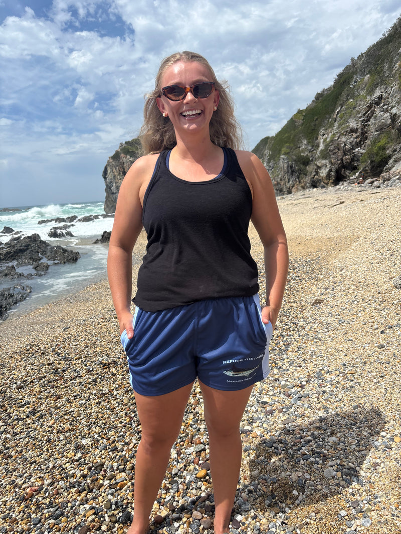 Blue Marlin Footy Shorts