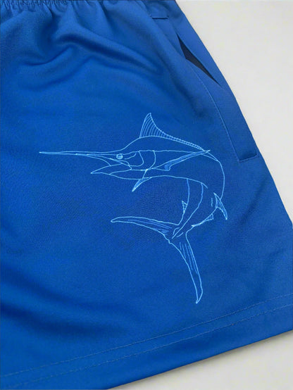 Marlin Blue Footy Shorts