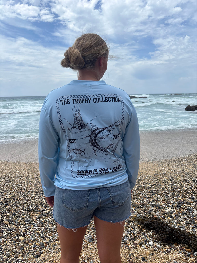 High Seas Blue Fishing Shirt