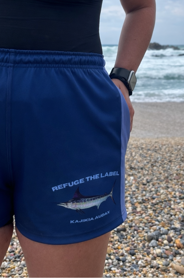 Striped Marlin Footy Shorts